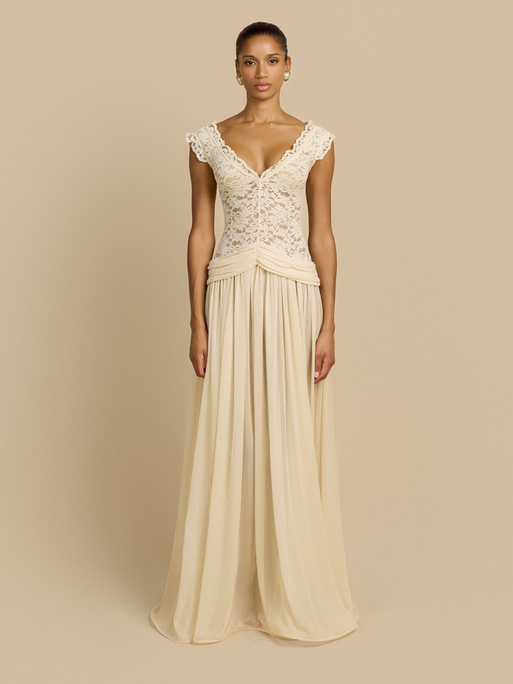 ARCINA ORI ARABELLA DRESS BEIGE